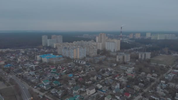 Evening Old Apartment Buildings — Stock video