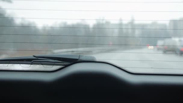 Задний автомобиль Wiper — стоковое видео