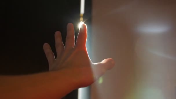 Man Hand Sun แสงจ้า — วีดีโอสต็อก