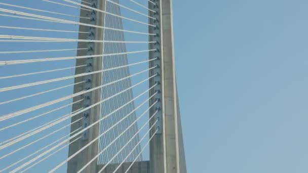 Çelik Köprü Kabloları — Stok video