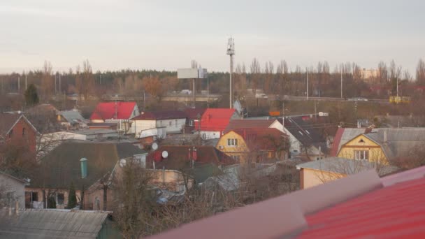 Cellulära antenner på huset — Stockvideo