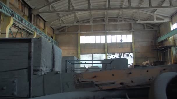 Az ipari épület romjai — Stock videók