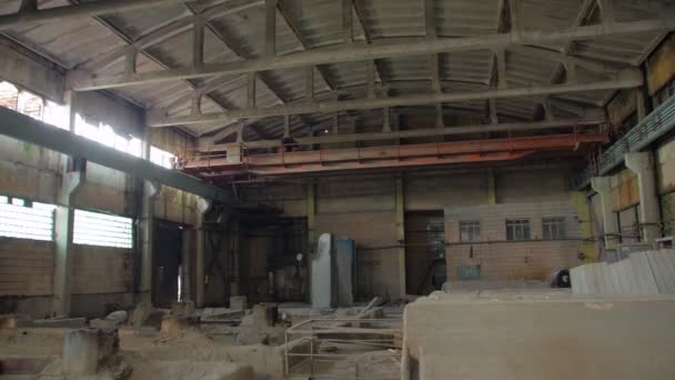 Die verlassene Fabrik — Stockvideo
