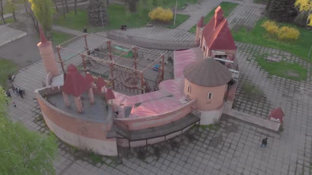 Rope Park Fortress — Stockvideo