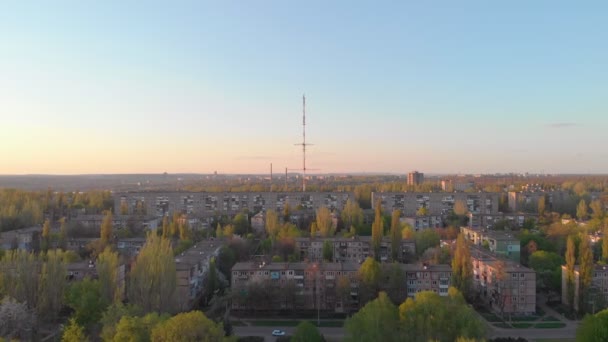 TV Tower Cityscape — Stockvideo