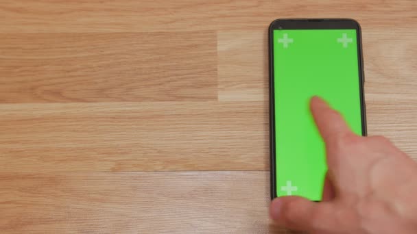 Finger Slide Smartphone — Stockvideo