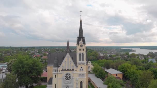 Kirchentempel Stadtbild — Stockvideo