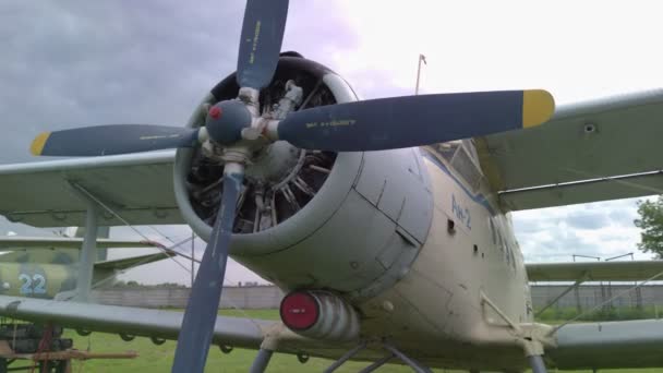 Old Propeller Jet — Stock Video