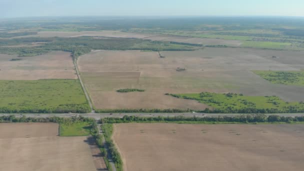 Luchtfoto van de snelweg — Stockvideo