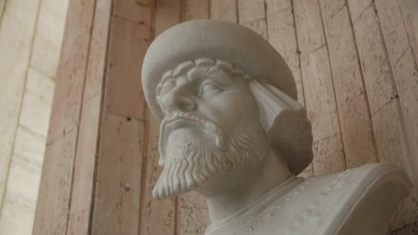 Yaroslav The Wise Monument Closeup — Stock Video