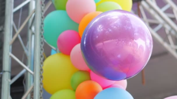 Decorações de balões de festa — Vídeo de Stock