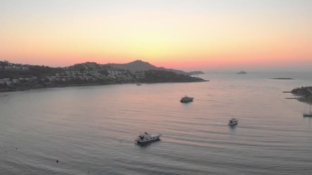 Gün batımından sonra Deniz Dağları — Stok video
