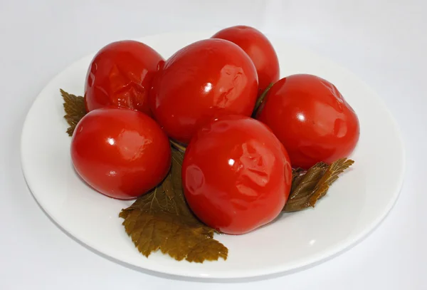 Pickled red tomatoes — Stock Photo, Image