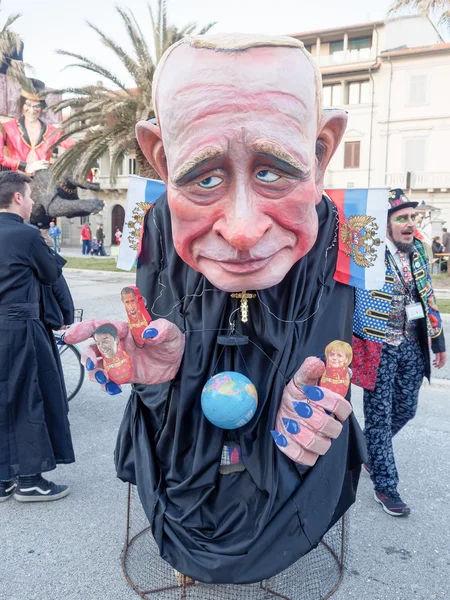 VIAREGGIO, ITALIA - 12 marzo: carro allegorico a Viareggio C — Foto Stock