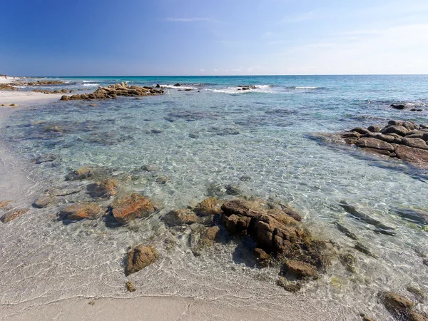 Bidda Rosa beach Itálie Sardinie — Stock fotografie