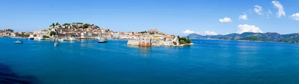 Paisagem da Ilha de Porto Ferraio Elba Toscana Itália — Fotografia de Stock
