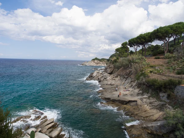 Τοπίο του νησιού Έλβα Τοσκάνη Ιταλία — Φωτογραφία Αρχείου