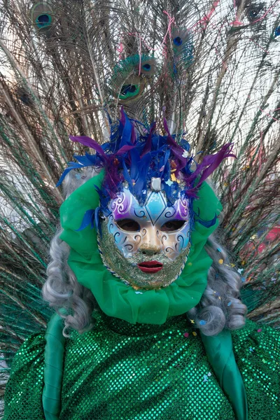 VIAREGGIO, ITALIA - 19 DE FEBRERO: desfile de carros alegóricos —  Fotos de Stock