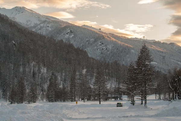 Pragelato의 겨울 풍경 — 스톡 사진