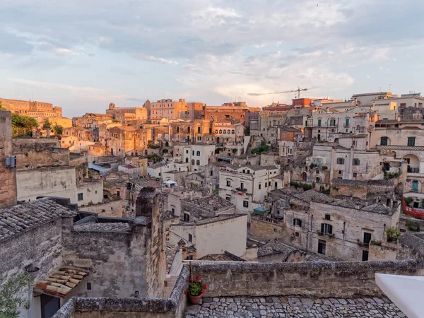 Paisaje de Matera por la mañana — Foto de Stock