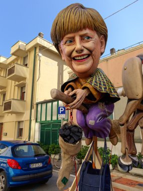 VIAREGGIO, ITALY - FEBRUARY 23:   allegorical mask of German pri clipart