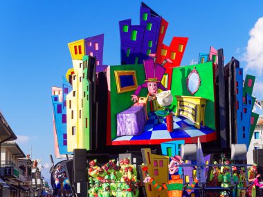 Viareggio, İtalya - 2 Şubat: Viareggio, alegorik float 