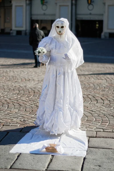 ITALY - NOVEMBER 23:   Street artist pantomime photo taken in: 2 — Stock Photo, Image