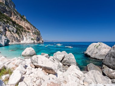 cala delle sorgenti Beach orosei Körfezinde manzara sar