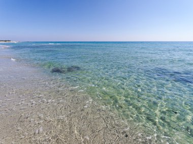 cala berchida Beach orosei Sardunya Körfezinde manzara 