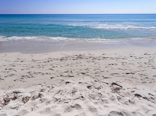 Paisagem de Cala Berchida praia no golfo de Orosei Sardenha — Fotografia de Stock