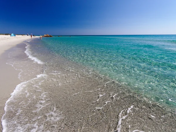 Paesaggio della spiaggia di Cala Berchida nel golfo di Orosei Sardegna — Foto Stock