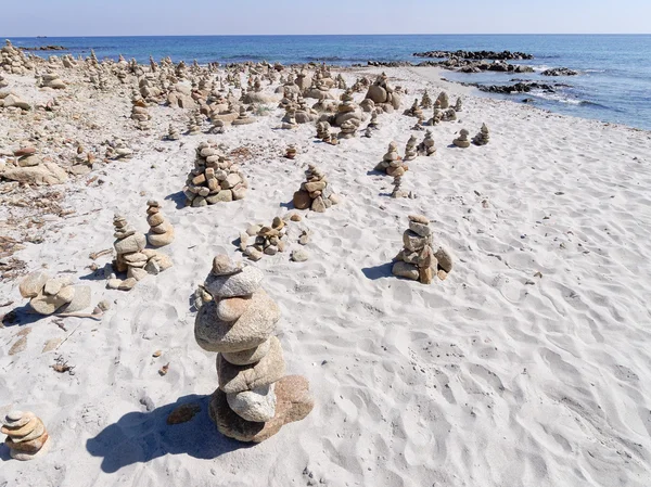 cala berchida Beach orosei Sardunya Körfezinde manzara 