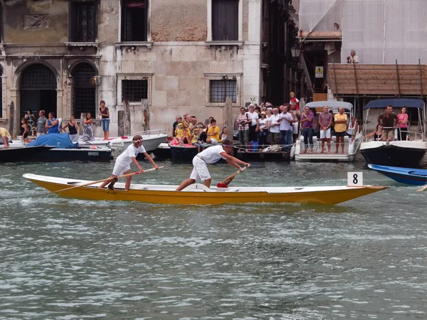 VENICE - SEPTEMBER 4:   parade of historic boats held September — Stock Photo, Image