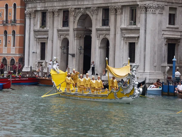 VENICE - SEPTEMBER 4:   parade of historic boats held September — Stock Photo, Image