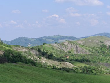 Panoramik manzaralarını sunan Toskana-Emilian Apennines İtalya