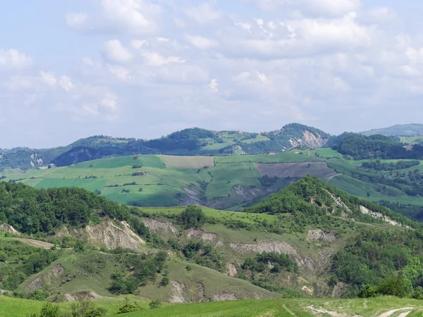 Panoramatický výhled z Itálie Toskánsko-emiliánských Apenin — Stock fotografie