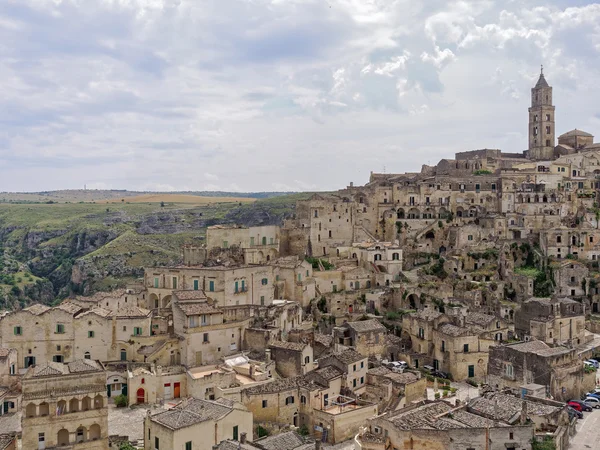 Paisagem de Matera de manhã — Fotografia de Stock