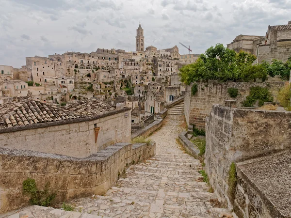 Paisagem de Matera de manhã — Fotografia de Stock