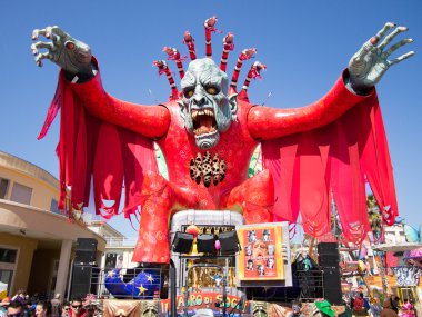 Viareggio, İtalya - 23 Şubat: viareggio, alegorik float