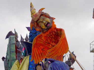 Viareggio, İtalya - 7 Şubat: Viareggio, alegorik float
