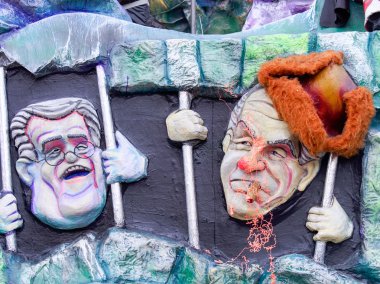 Viareggio, İtalya - 7 Şubat: Viareggio, alegorik float