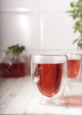 amberçiçeği çayı, gül çayı töreni