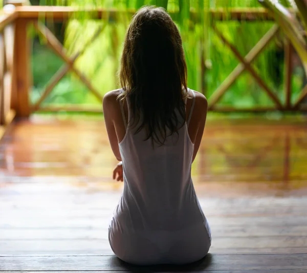 Sexy silhouette of a woman — Stock Photo, Image