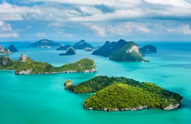 islands in Ang Thong National  Park.  clipart
