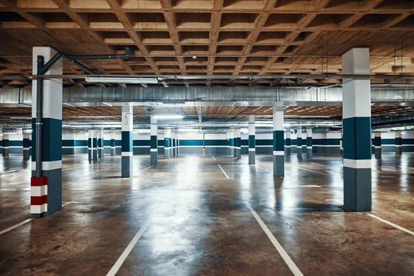 Underground parking. Empty garage — Foto Stock