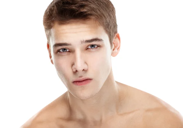 Young handsome man face — Stock Photo, Image