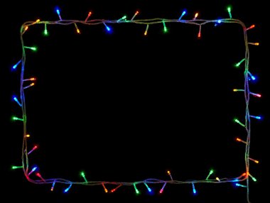 Noel ışıkları çerçeve 