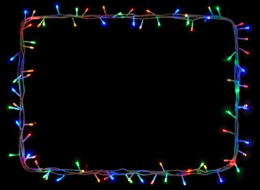 Noel ışıkları çerçeve 