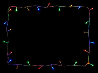 Noel ışıkları çerçeve 