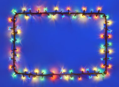 Noel ışıkları çerçeve